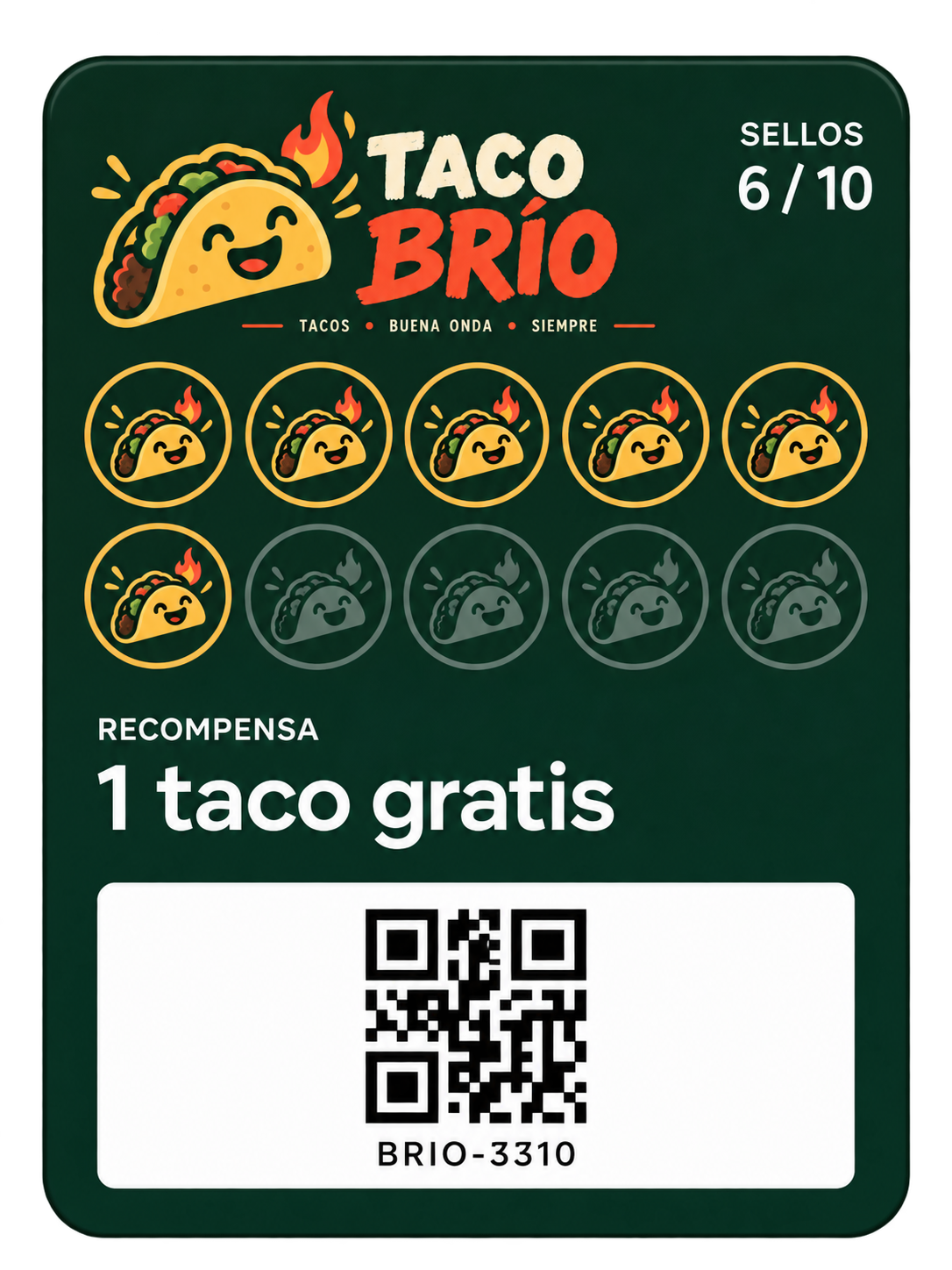 Ejemplo 3 de tarjeta Rewards Enla